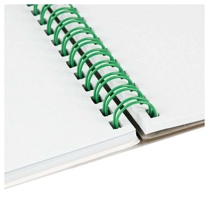 Скетчбук для графики и эскизов 40л., 190*190 Greenwich Line "Crystal. Emerald Stone", на гребне, 160г/м2