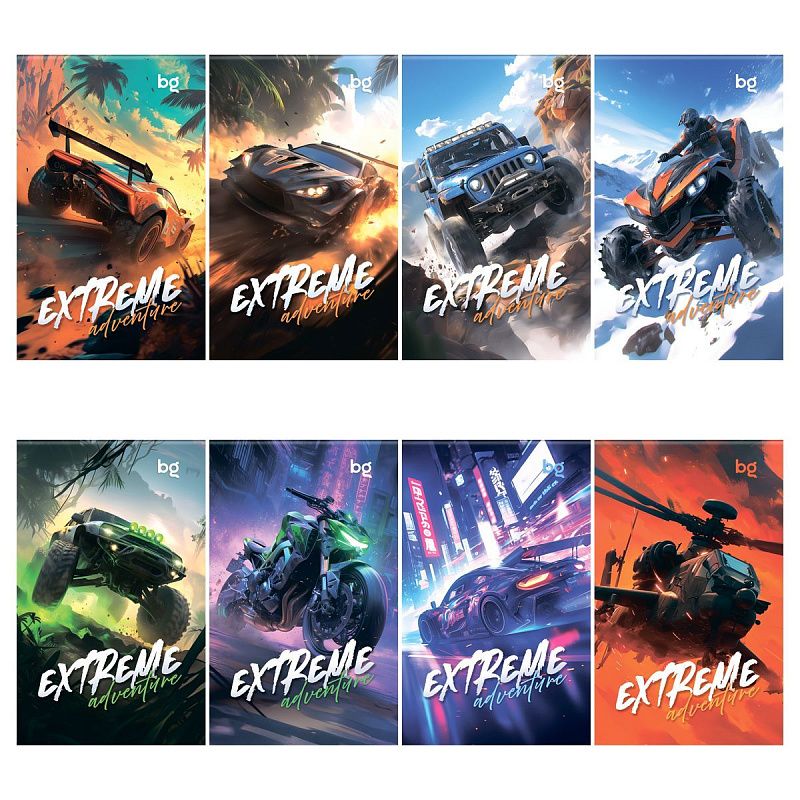 Блокнот А7 48л. на склейке BG "Жажда экстрима"