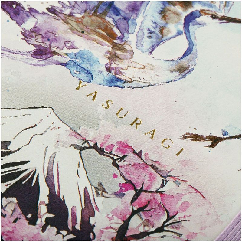 Записная книжка А5 80л. ЛАЙТ, кожзам, Greenwich Line "Sakura. Shadoof", с резинкой, тиснение фольгой, блок в линию