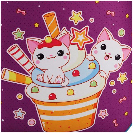 Ранец ArtSpace School Friend "Sweet Cats" 39*30*18см, 2 отделения, 2 кармана, анатомическая спинка 