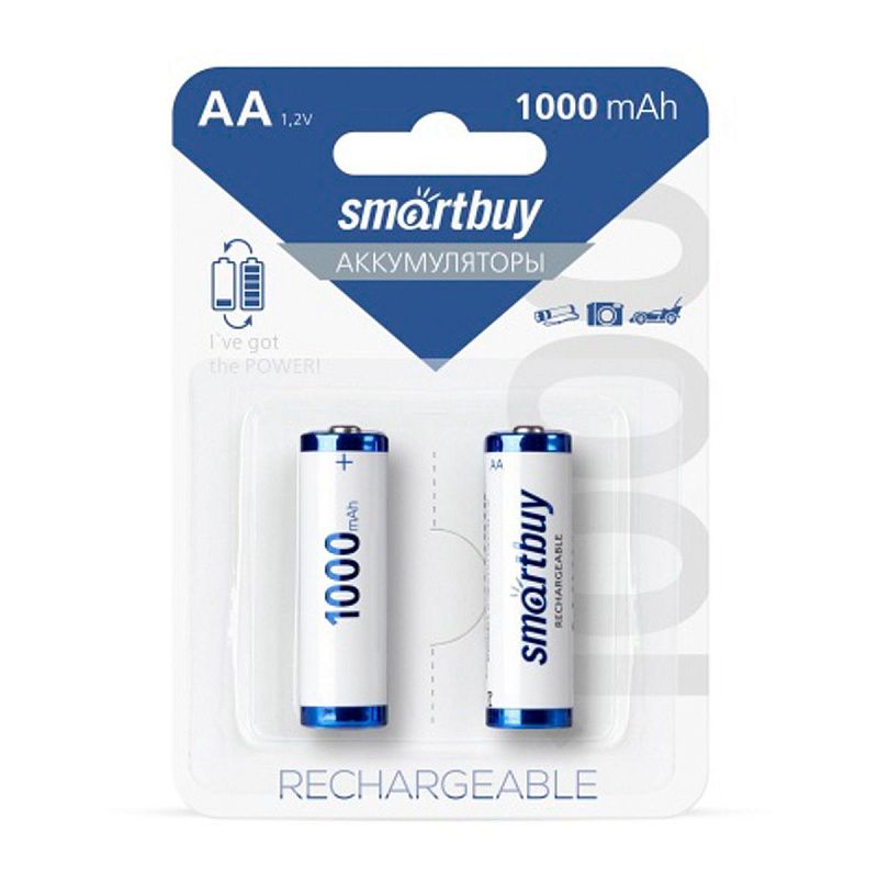 Аккумулятор Smartbuy AA (HR06) 1000mAh 2BL