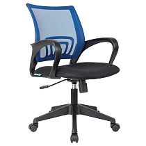 Кресло оператора Helmi HL-M95 (695) "Airy", спинка сетка синяя/сиденье ткань TW черная, механизм качания Кресло оператора Helmi HL-M95 (695) "Airy", спинка сетка синяя/сиденье ткань TW черная, механизм качания