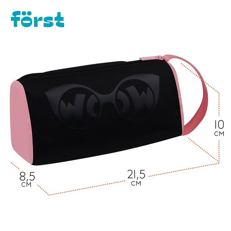 Пенал мягкий 1 отделение, 1 карман, 215*100*85 Först "More fun", текстиль 