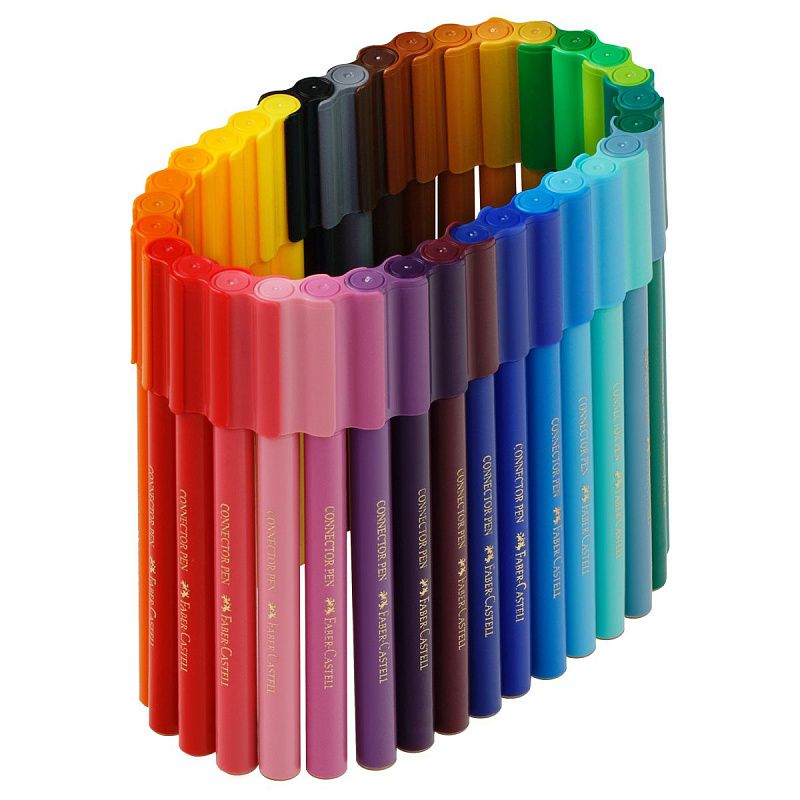 Набор для рисования Faber-Castell "Connector Unicorn" 33 фломастера