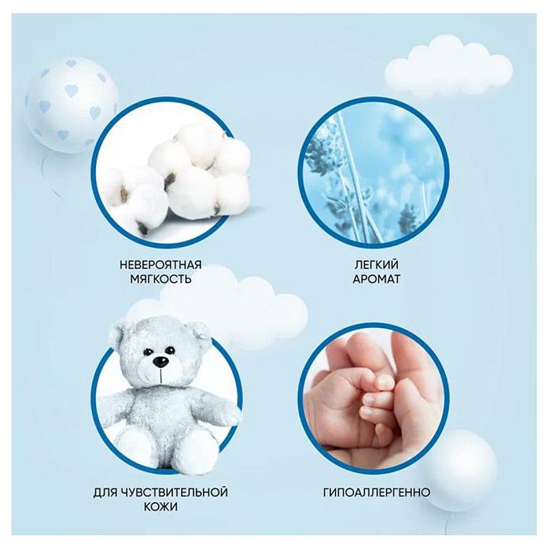 Кондиционер для белья Вернель "Детский", концентрат, 1,8л 