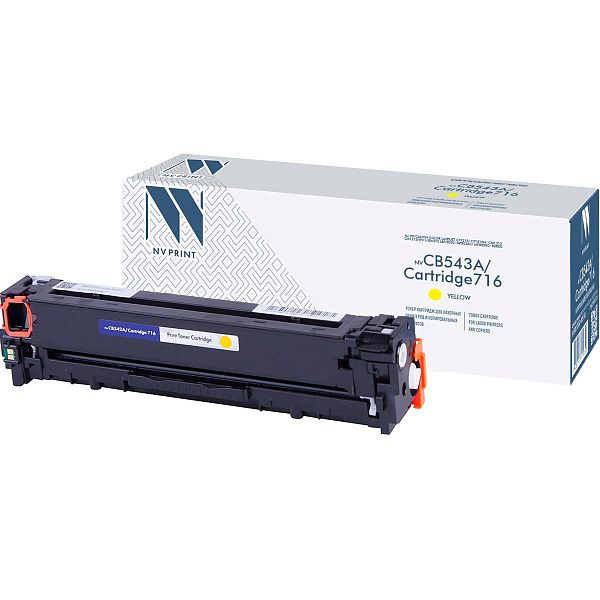 Картридж совм. NV Print CB542A/Cartridge 716 желтый для HP Color LJ CM1312/CP1215/1515/1518(1400стр.)