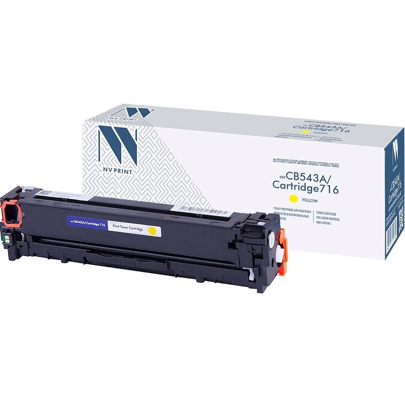 Картридж совм. NV Print CB542A/Cartridge 716 желтый для HP Color LJ CM1312/CP1215/1515/1518(1400стр.)