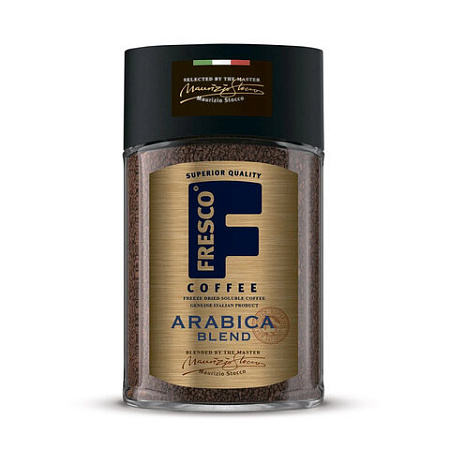 Кофе растворимый FRESCO "Arabica Blend", сублимированный, 100 г, стеклянная банка