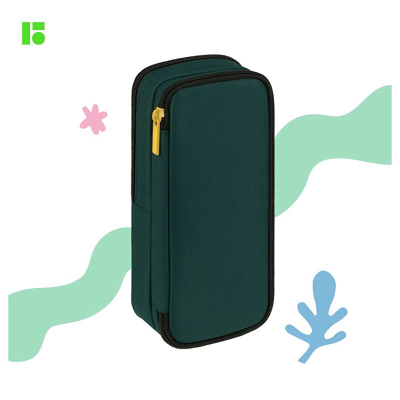 Пенал 2 отделения, 205*80*55 Berlingo "Think outside", полиэстер, внутренний органайзер, магнит 