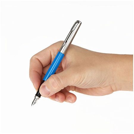 Ручка перьевая Parker "Jotter Originals Blue Chrom CT" синяя, 0,8мм, подарочная упаковка 