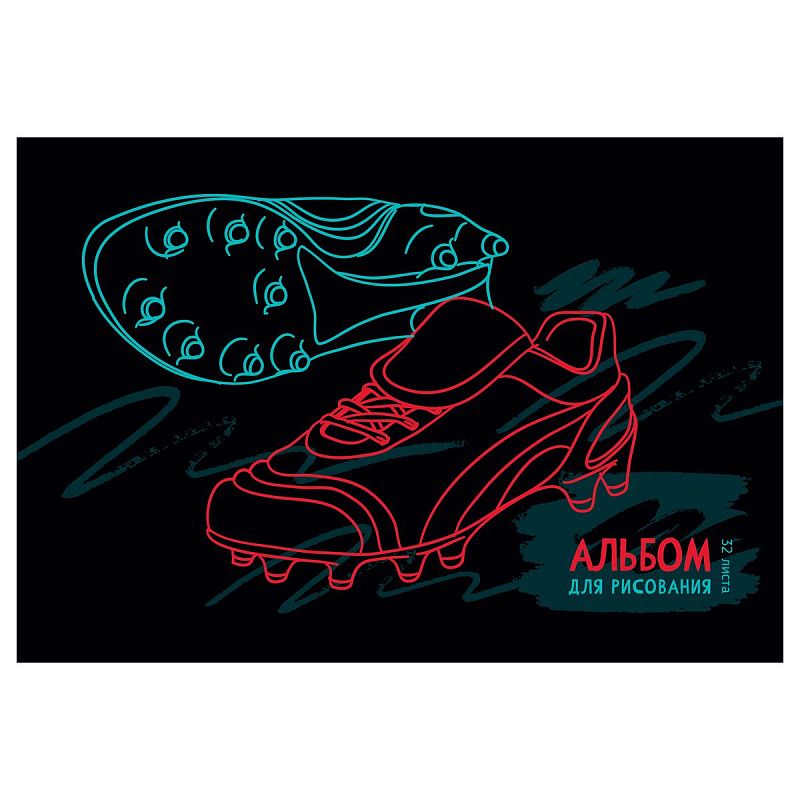 Альбом для рисования 32л., А4, на скрепке BG "BoyZZ", эконом