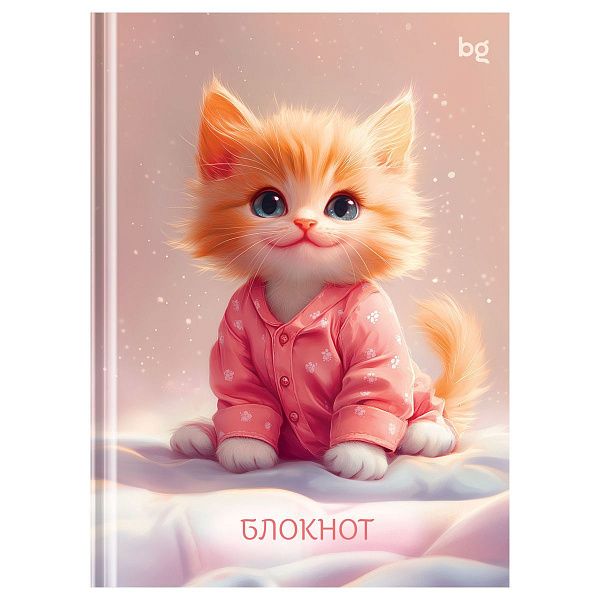 Бизнес-блокнот А6, 64л., BG "Милота в пижаме", глянцевая ламинация