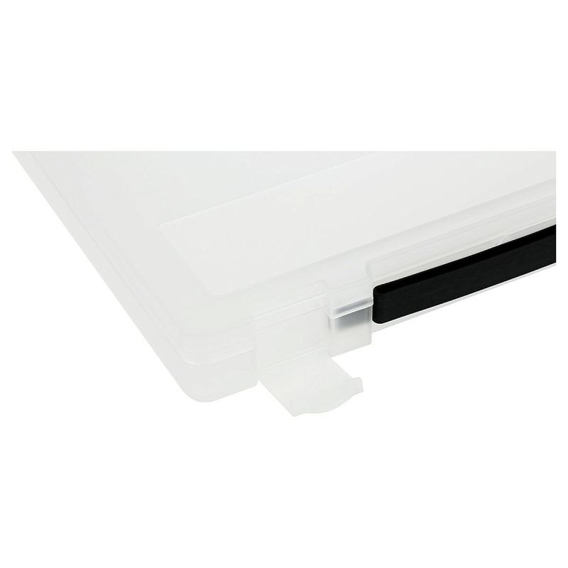 Портфель СТАММ с выдвижной ручкой, 270*350*45мм, прозрачный 