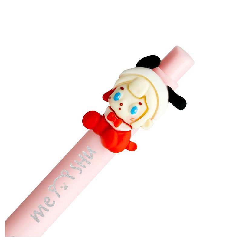 Ручка шариковая автоматическая MESHU "Dolls" синяя, 0,7мм, корпус ассорти 