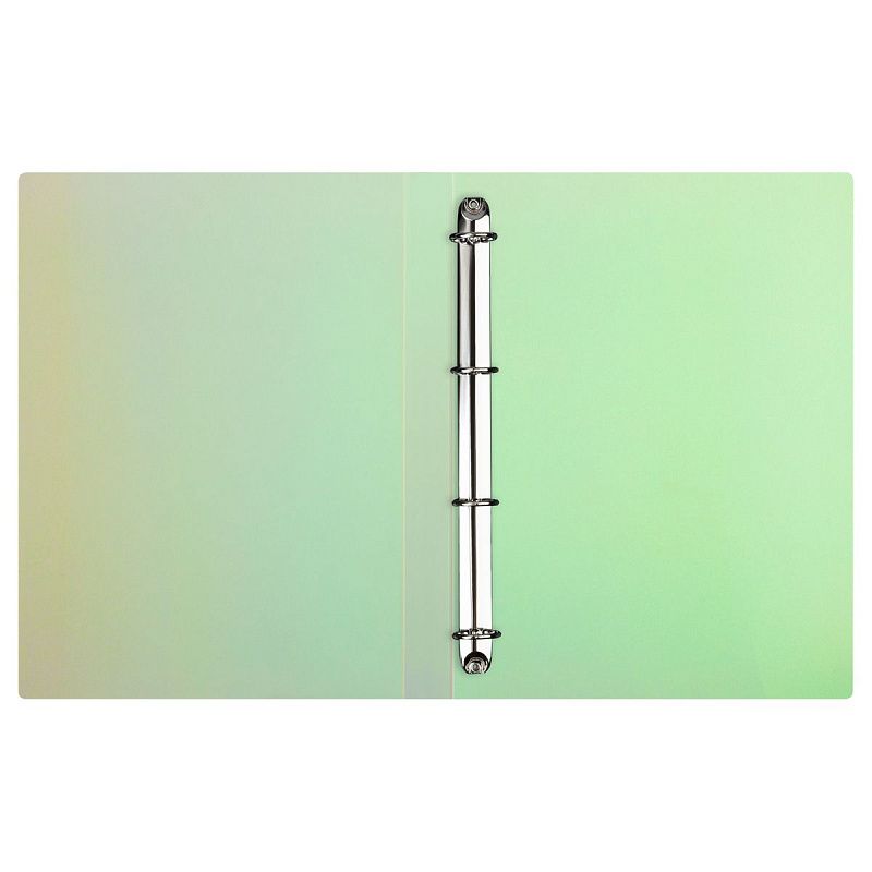 Папка на 4 кольцах СТАММ "Сияние" А4, 40мм, 700мкм, пластик, белый 