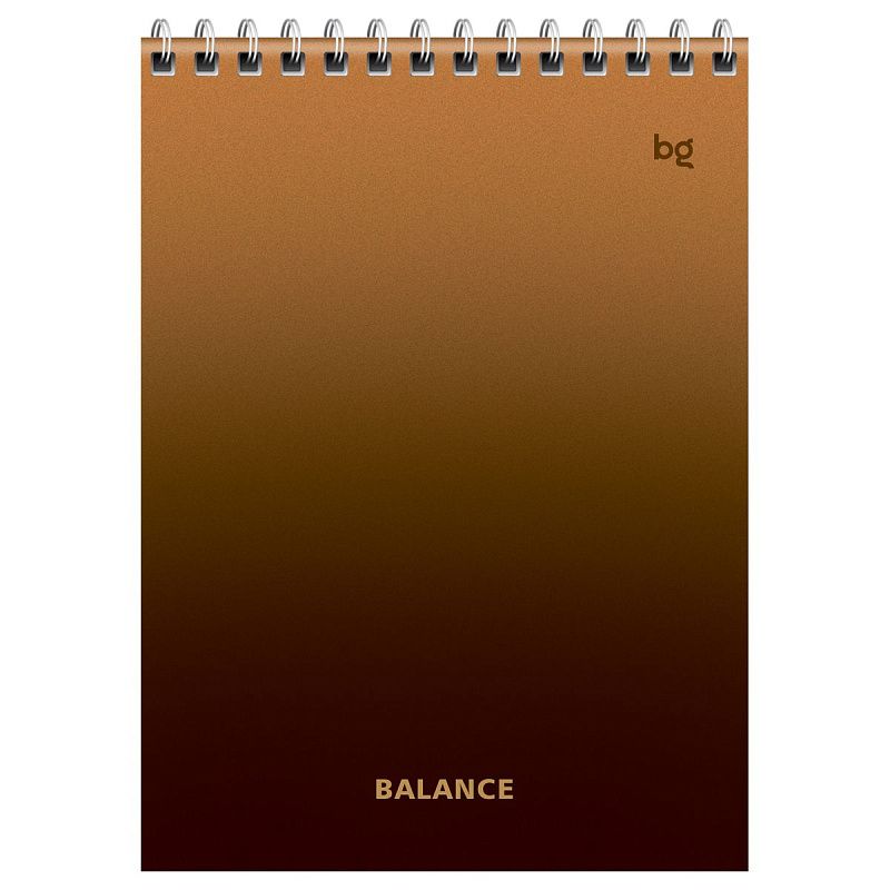 Блокнот А5 40л. на гребне BG "Моноколор. Баланс"