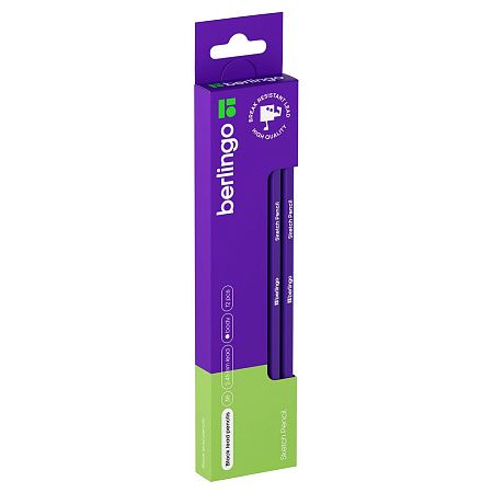 Карандаш ч/г Berlingo "Sketch Pencil" 3B, шестигранный, заточен. 