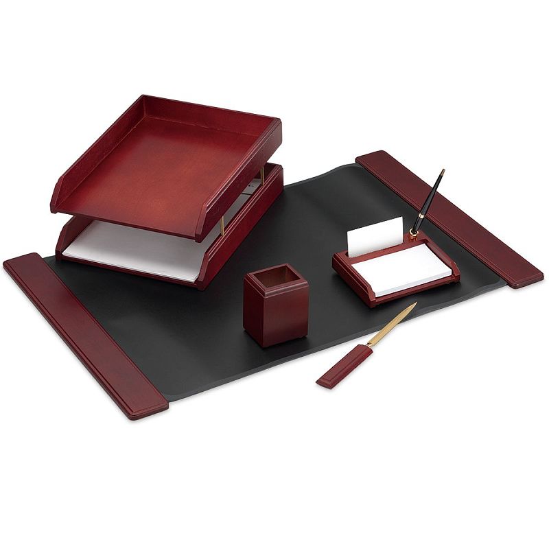Набор настольный Delucci 5 предметов, красное дерево