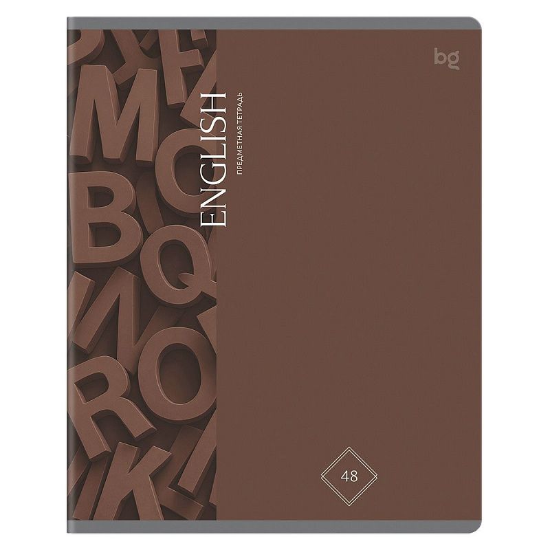 Тетрадь предметная 48л. BG "Гармония знаний" - Английский язык, soft-touch ламинация