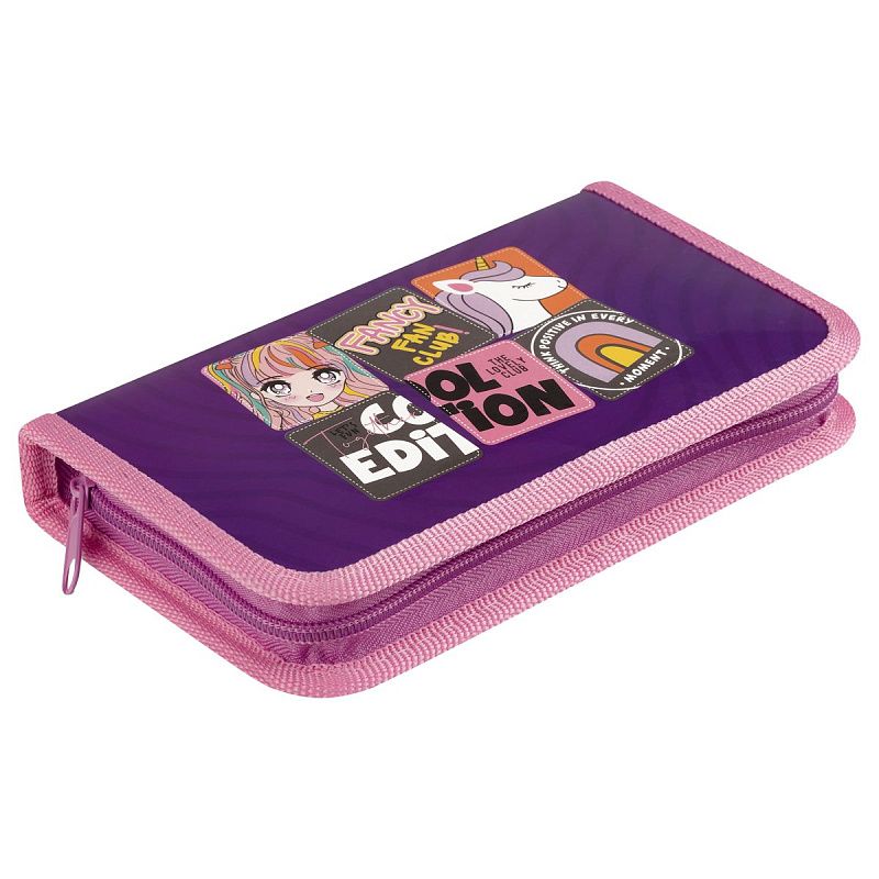 Пенал 1 отделение, 190*110 ArtSpace "Cool", ламинированный картон 