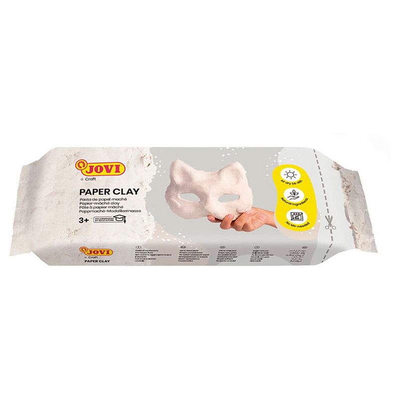 Паста папье-маше JOVI, 170г, серый, вакуумный пакет