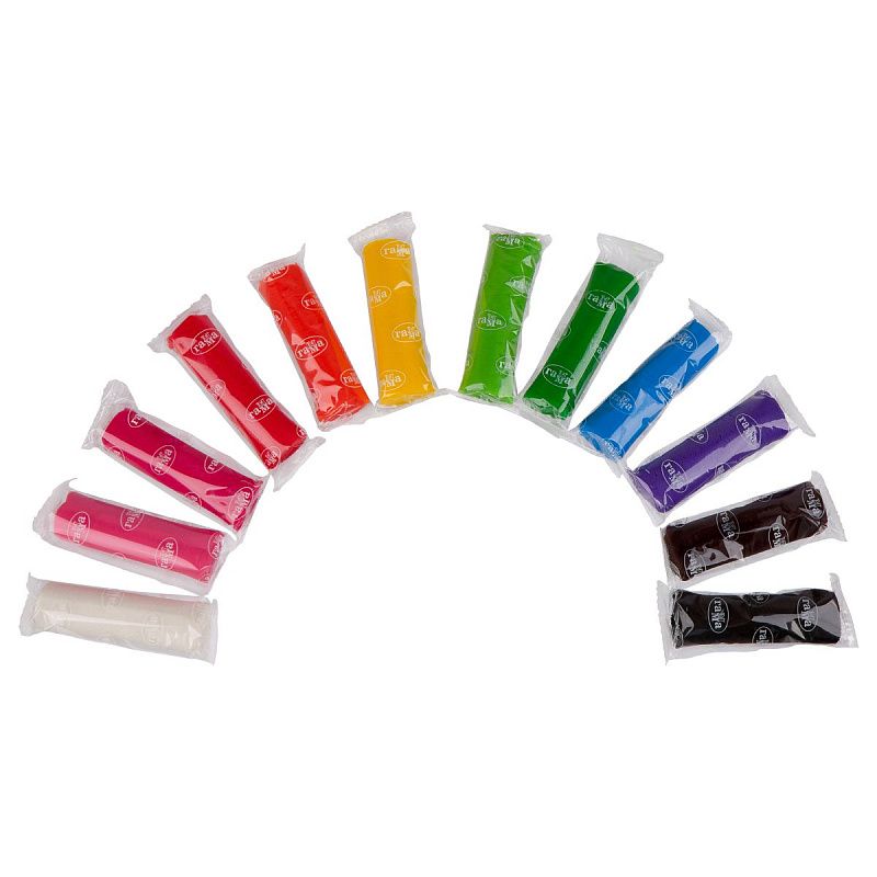 Тесто для лепки Гамма "Малыш", 12 цветов*30г, пластиковое ведро