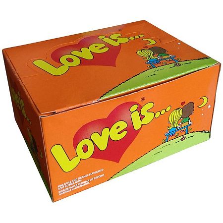 Жевательная резинка  Love is..., ананас-апельсин