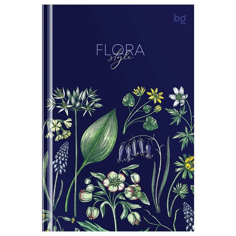 Бизнес-блокнот А6, 64л., евроформат, BG "Beautiful flowers", матовая ламинация, тиснение фольгой