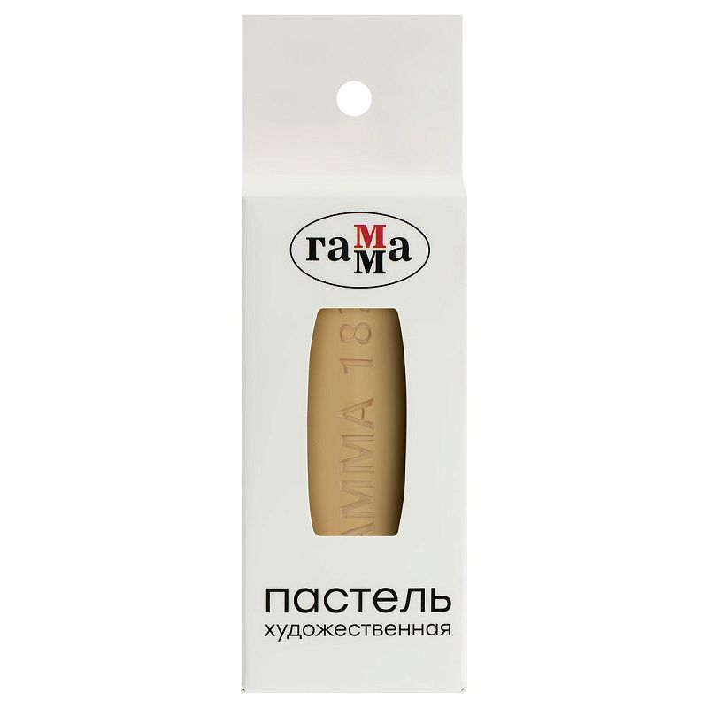 Пастель художественная Гамма, грушевая желтая № 182, штучная, картон.упак.