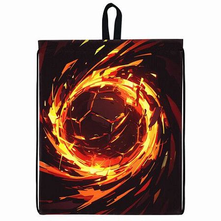 Мешок для обуви BRAUBERG KIDS, с петлей, 42х34 см, "Fire split", 273436 