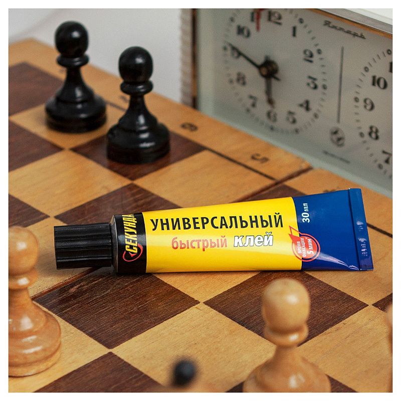 Клей Секунда "5 Минут", универсальный, 30мл, шоу-бокс