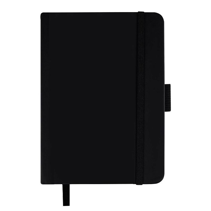 Скетчбук 100л., А6 Гамма "Студия", черный, твердая обложка, на резинке, белая, 110г/м2