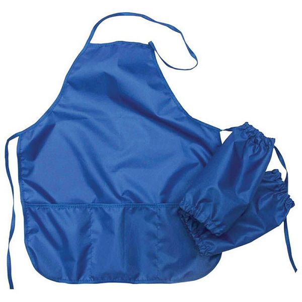 Фартук с нарукавниками ArtSpace, 53,5*44,5см, 3 кармана, синий