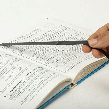 Закладки для книг САМОКЛЕЯЩИЕСЯ, КОМПЛЕКТ 6 шт., черный, ДПС, 2921-107 