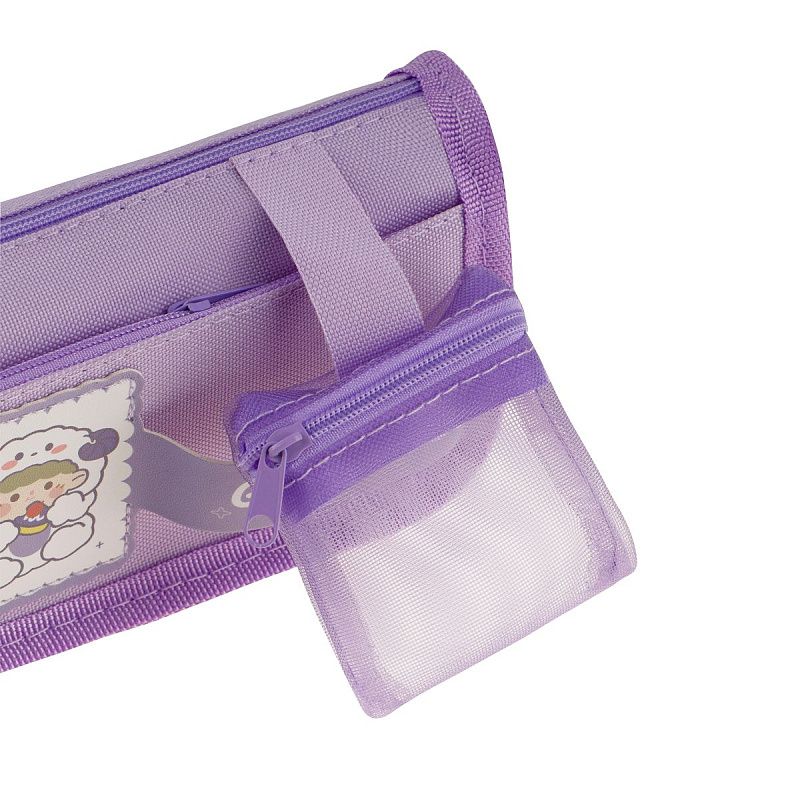 Пенал мягкий 210*85*50 MESHU "Lovely", 2 отделения, полиэстер 