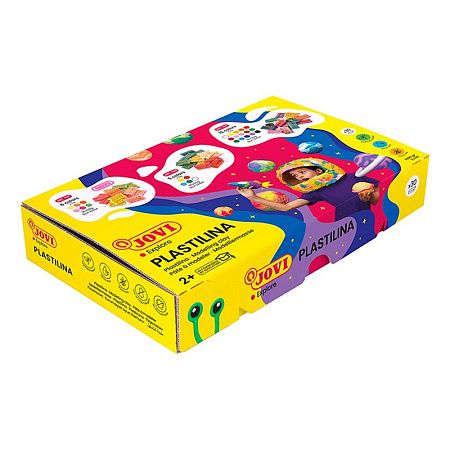 Пластилин JOVI, брусок 50г, растительный, ассорти 15цв.