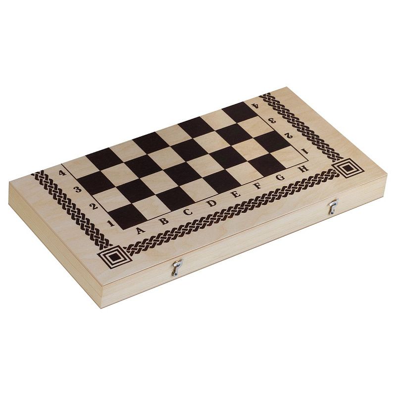 Набор игр ТРИ СОВЫ 3в1 "Нарды, шашки, шахматы", обиходные, с деревянной доской 40*40, поле 29*29