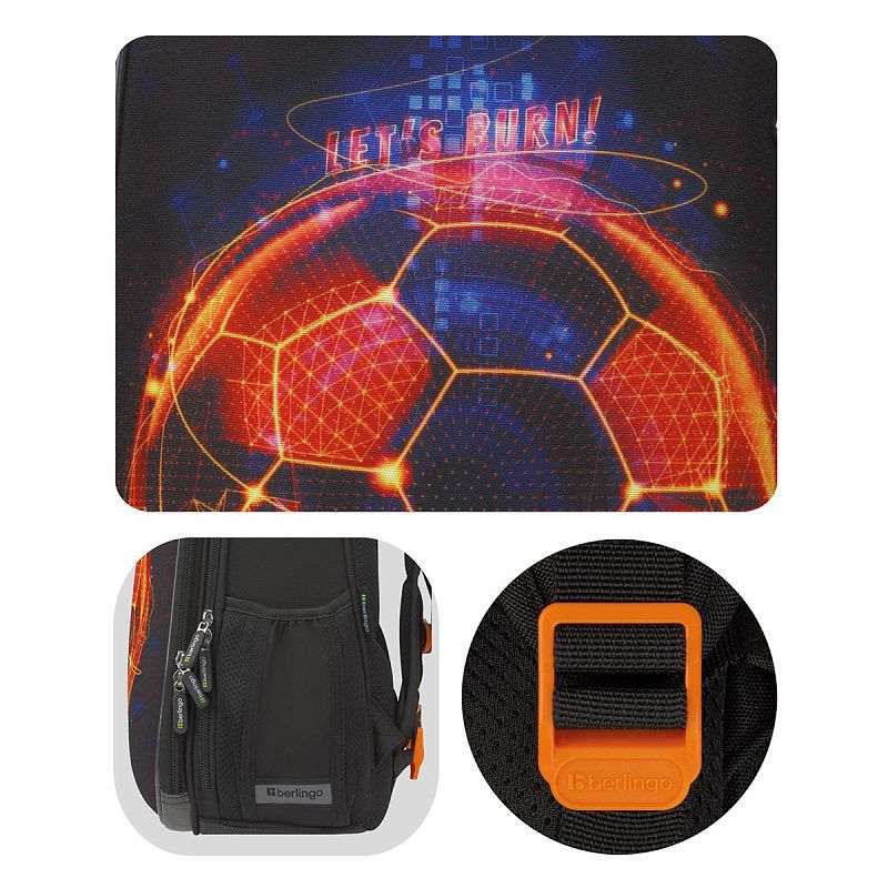 Ранец Berlingo Expert "Football winner" 37*28*16см, 2 отделения, 2 кармана, анатомическая спинка 