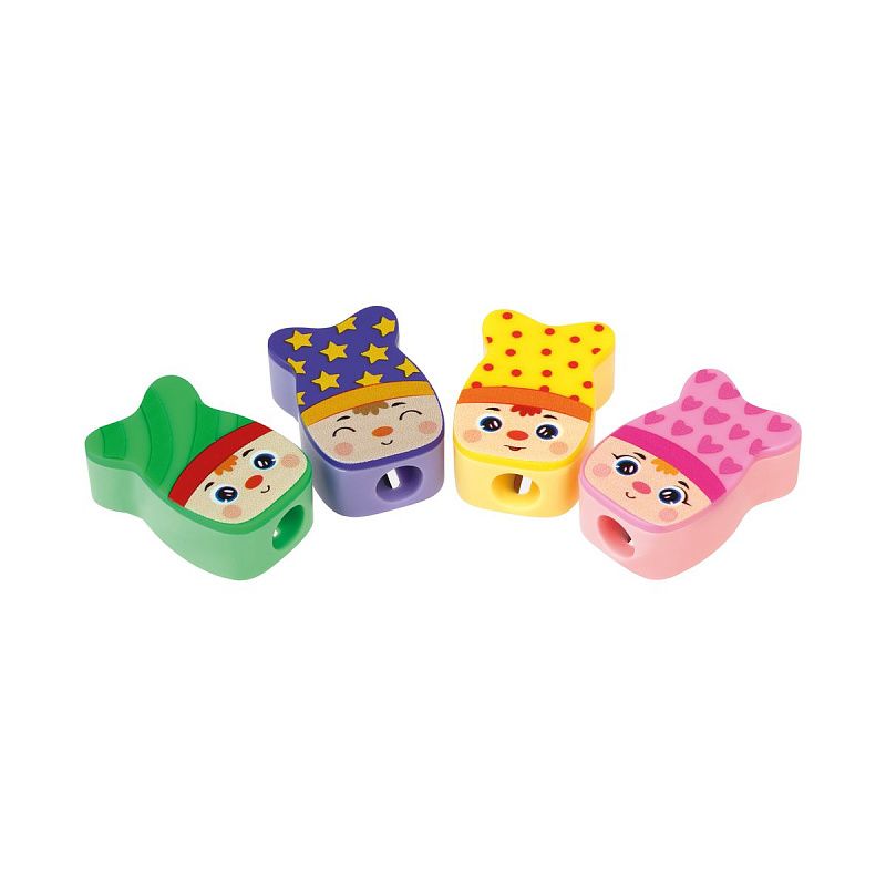 Точилка пластиковая Мульти-Пульти "Гномики" 1 отверстие, ассорти 