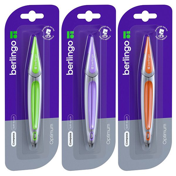 Циркуль Berlingo "Optimum" металлический, 135мм, блистер