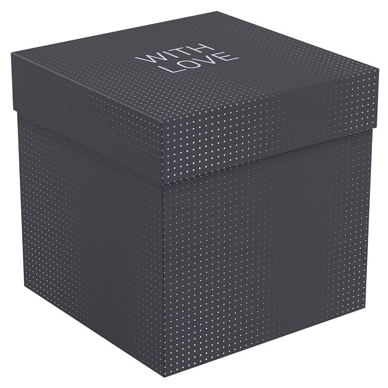 Коробка складная подарочная MESHU "Black", (28*28*28см), выборочный лак