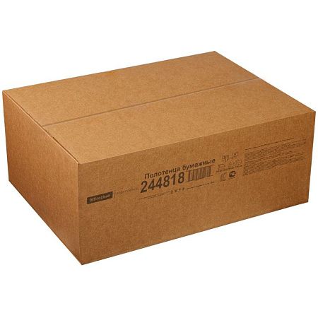 Полотенца бумажные лист. OfficeClean Professional(V-сл) (H3), 2-слойные, 200л/пач., 21*21,6, тиснение, белые 