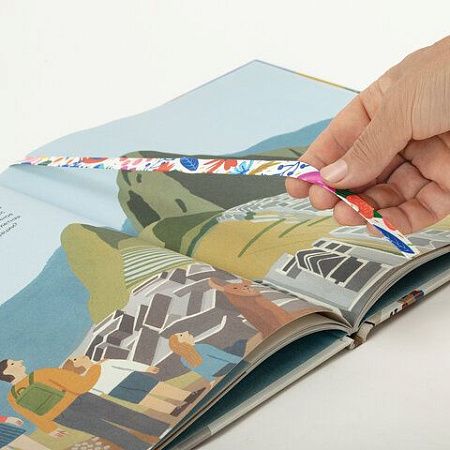 Закладки для книг с принтом САМОКЛЕЯЩИЕСЯ, КОМПЛЕКТ 6 шт., Цветы, ДПС, 2921.Р2/6 