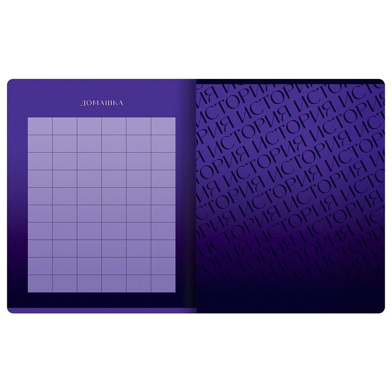 Тетрадь предметная 48л. BG "Темное стекло" - История, конгрев, твин-лак, 70г/м2