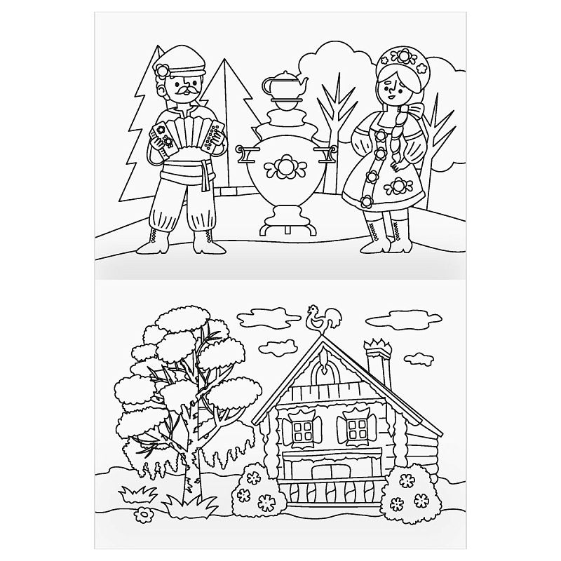 Раскраска А5 ТРИ СОВЫ "Моя Родина-Россия", 16стр.