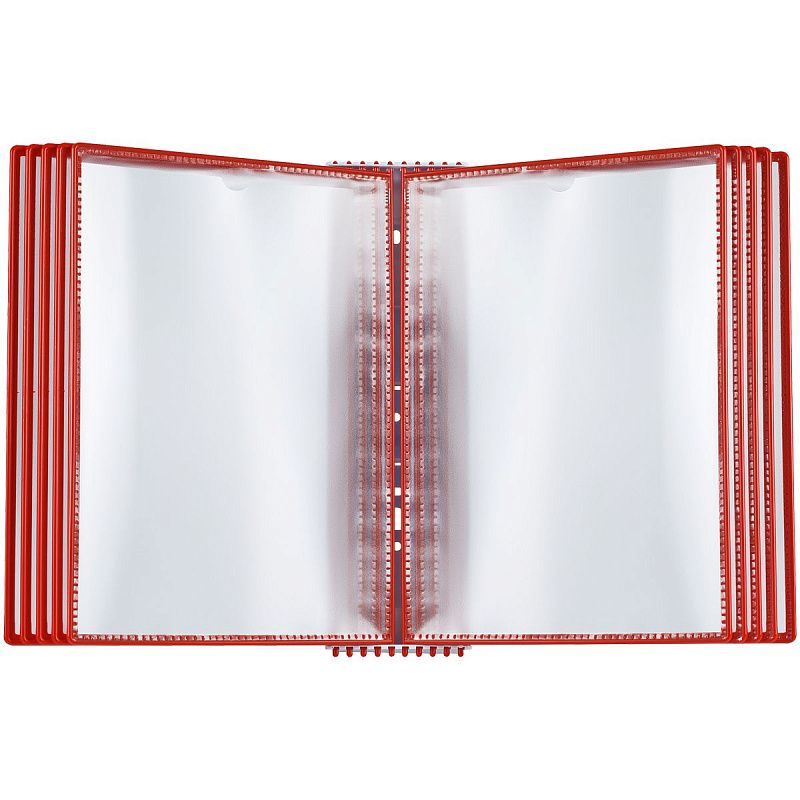 Демосистема настольная OfficeSpace с 10 панелями А4, красная