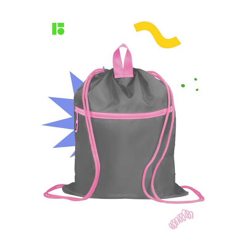 Мешок для обуви 1 отделение Berlingo "Cat Hugs", 400*480мм, расширяющееся дно, светоотражающая лента, карман на молнии 