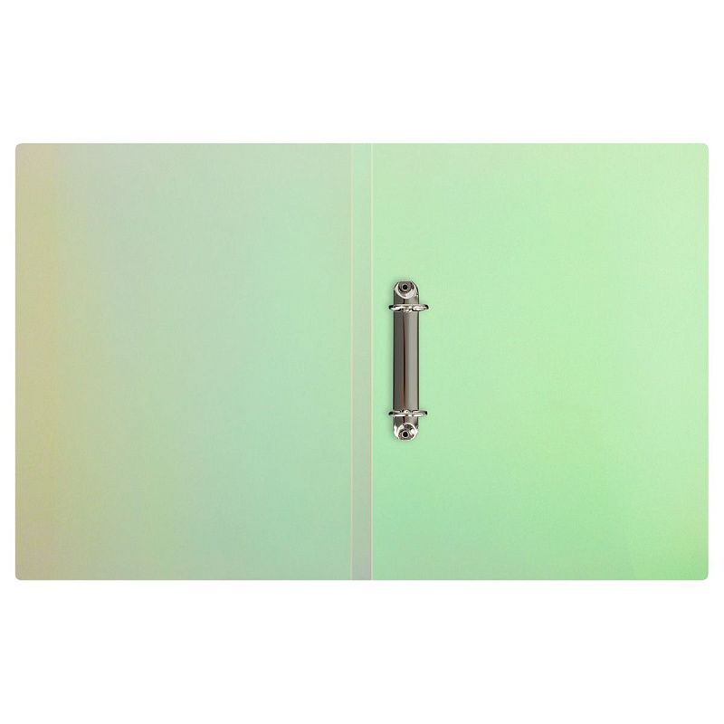 Папка на 2 кольцах СТАММ "Сияние" А4, 25мм, 700мкм, пластик, белый 