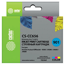 Картридж струйный CACTUS (CS-CC656) для HP OfficeJet J4580/J4660/J4680, цветной