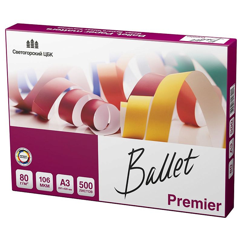 Бумага Ballet "Premier" А3, Марка А, 500л.